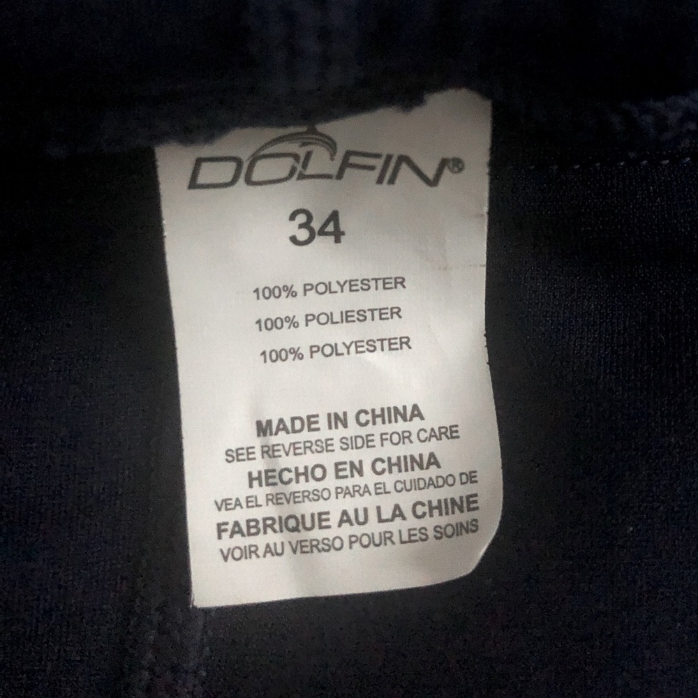 DOLFIN Swimwear Jammer Navy Trunks NWT Men’s Size 34 - Picture 5 of 5